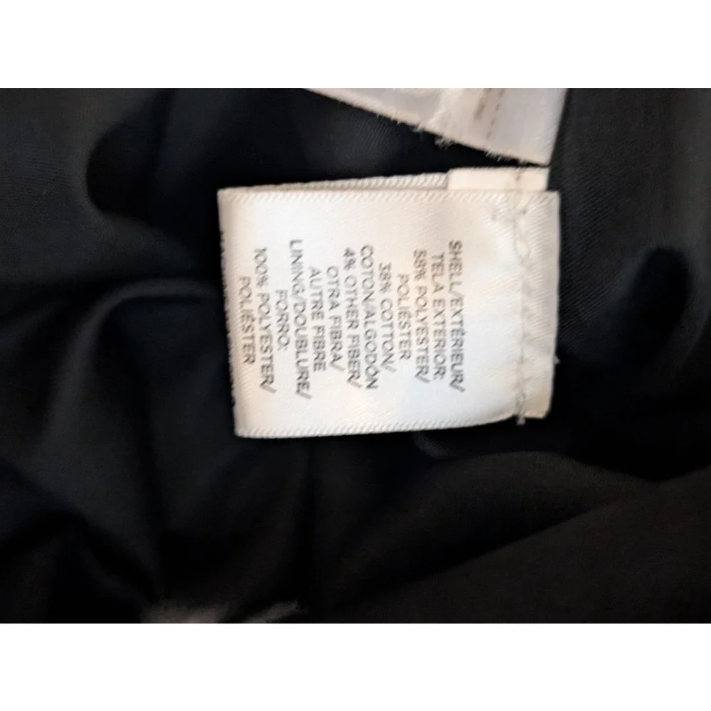 Women's LOFT Skirt Size 4 Black Blue Floral - Picture 9 of 9